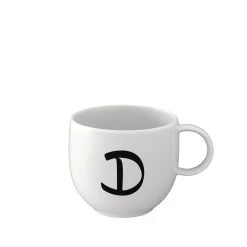 Becher D Letters In Weiß
