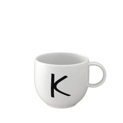 Becher K Letters In Weiß