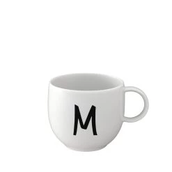 Becher M Letters In Weiß