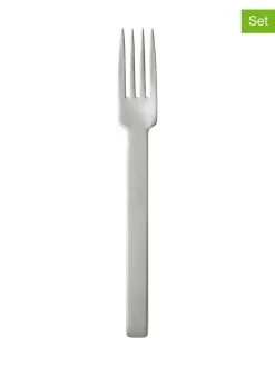 Villeroy & Boch 6er-Set: Mattierte Edelstahl-Tafelgabeln "One"