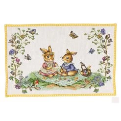 Villeroy & Boch Gobelin Platzset Picknick Spring Fantasy In Grün|weiß